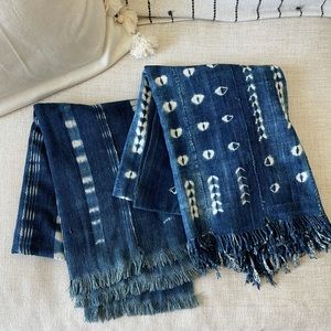 Room&Board African Mudcloth Gouro blankets& Pillow